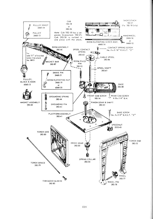 Lionel 282 Portal Gantry Crane Repair Manual