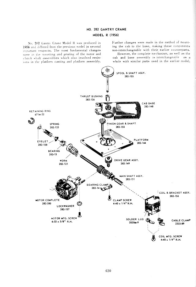 Lionel 282 Portal Gantry Crane Repair Manual